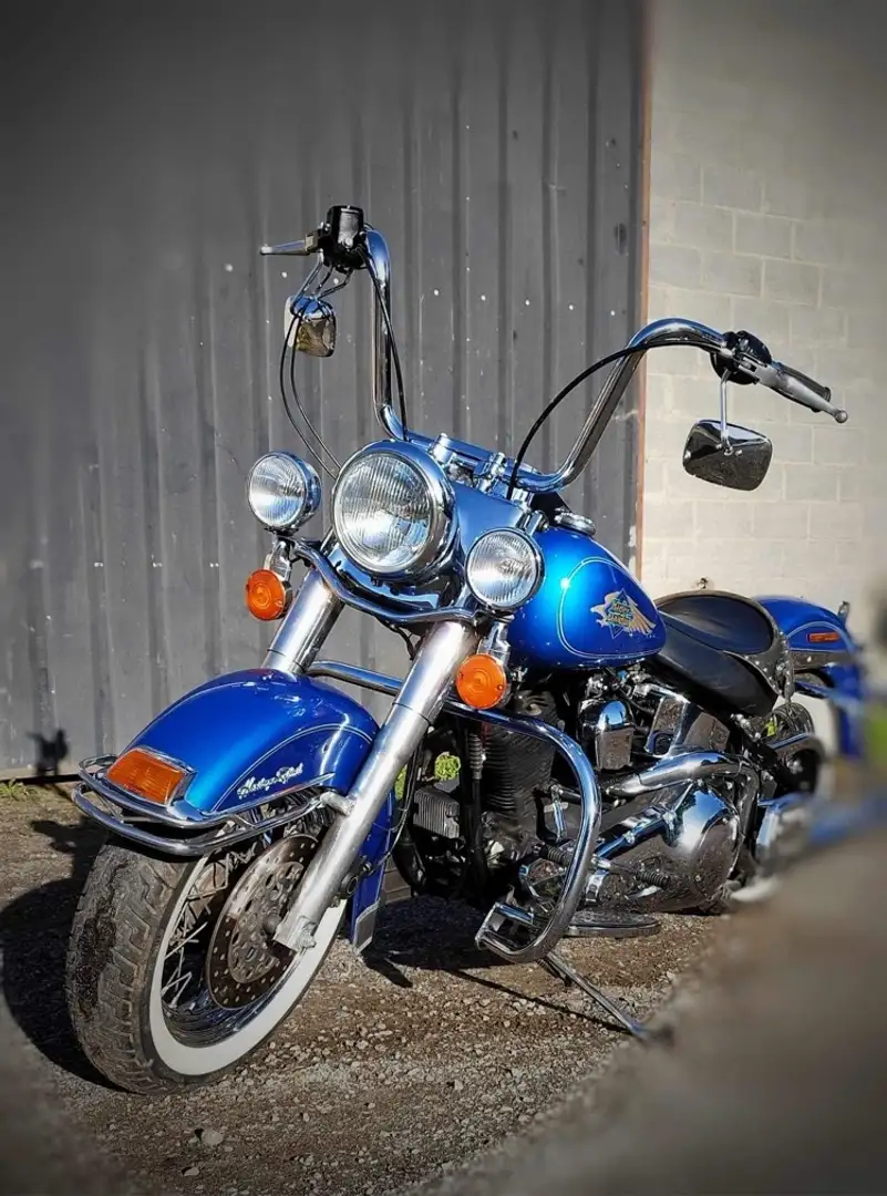 Harley-Davidson Heritage Softail Bleu - 2
