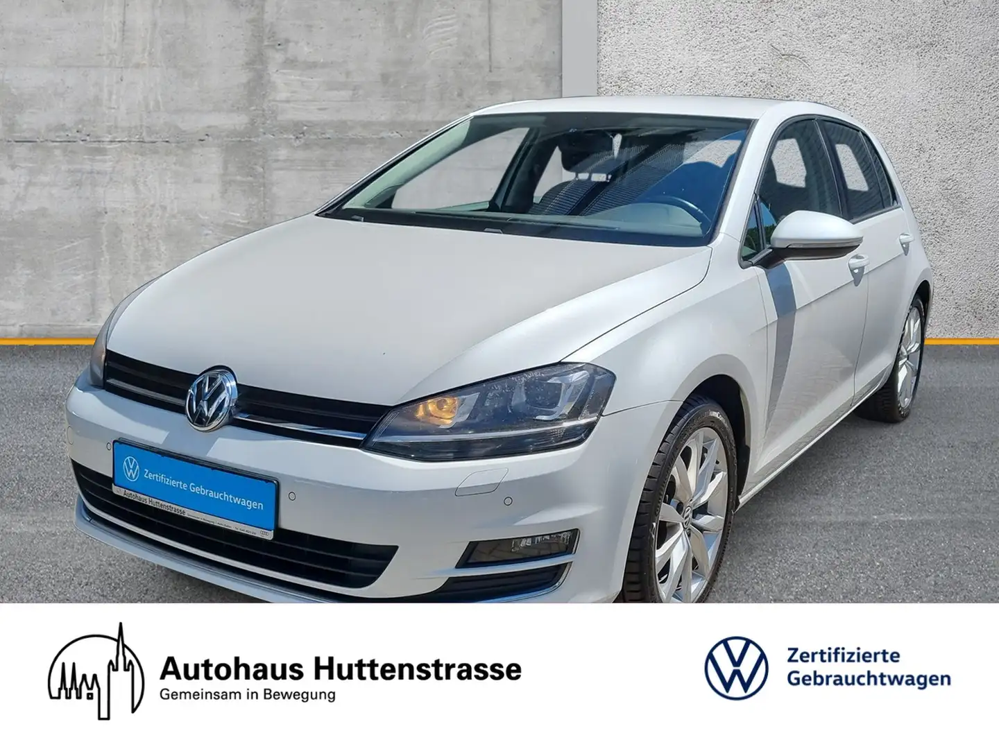 Volkswagen Golf VII 1.4 TSI DSG Highline XENON SHZ GRA Blanc - 1