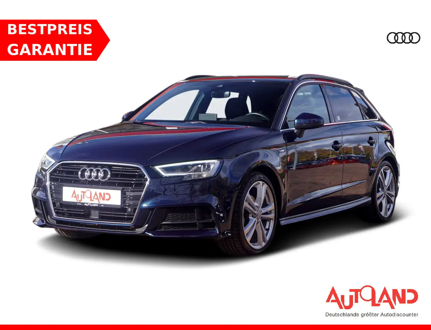Audi A3 Sportback 1.4 TFSI S line LED Navi Panorama Bleu - 1