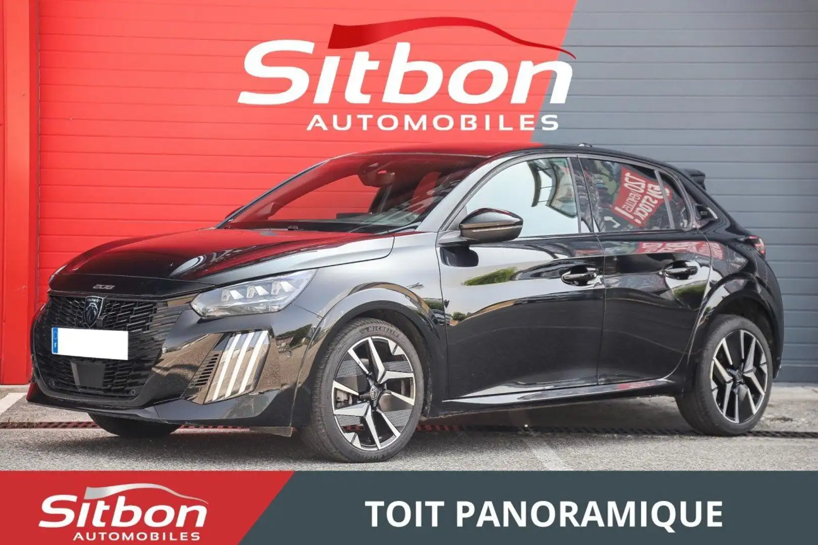 Peugeot 208 1.2i Hybrid 136 e-DCS6 GT TOIT PANORAMIQUE CAMERA  Noir - 1