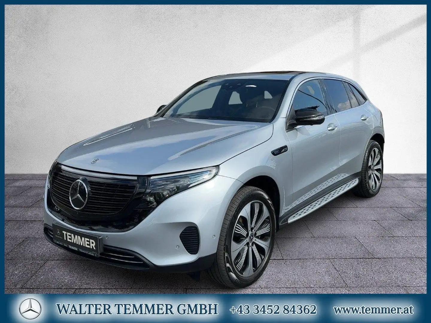 Mercedes-Benz EQC 400 4MATIC Premium+ Distr HeadUp Pano Silber - 1