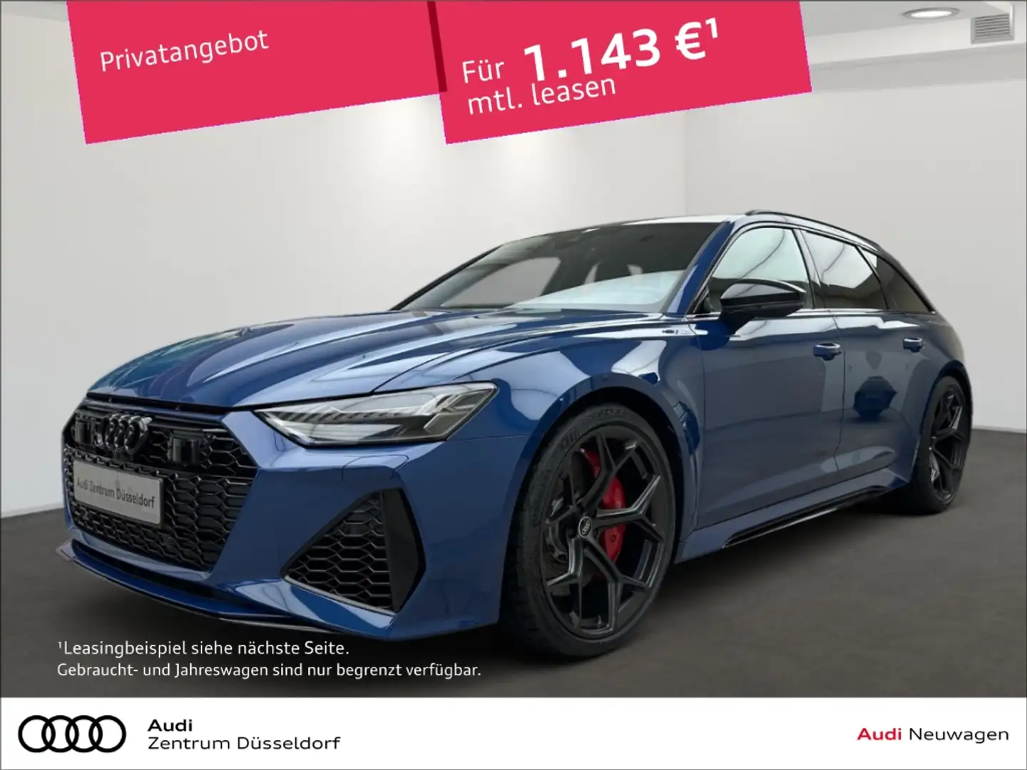 Audi RS6 PERFORMANCE EXCLUSIV 4.0 V8 Biturbo Bleu - 1