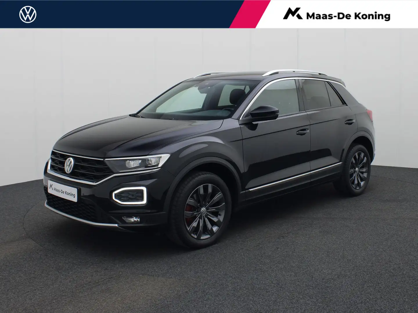 Volkswagen T-Roc 1.5TSI/150PK Sport · Navigatie · Camera + Parkeers Zwart - 1