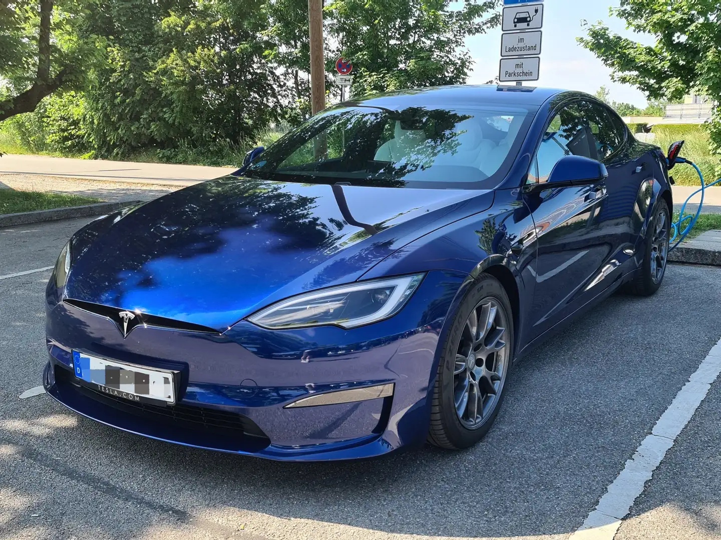Tesla Model S Model S wie neu, EAP, HW4 Modrá - 2