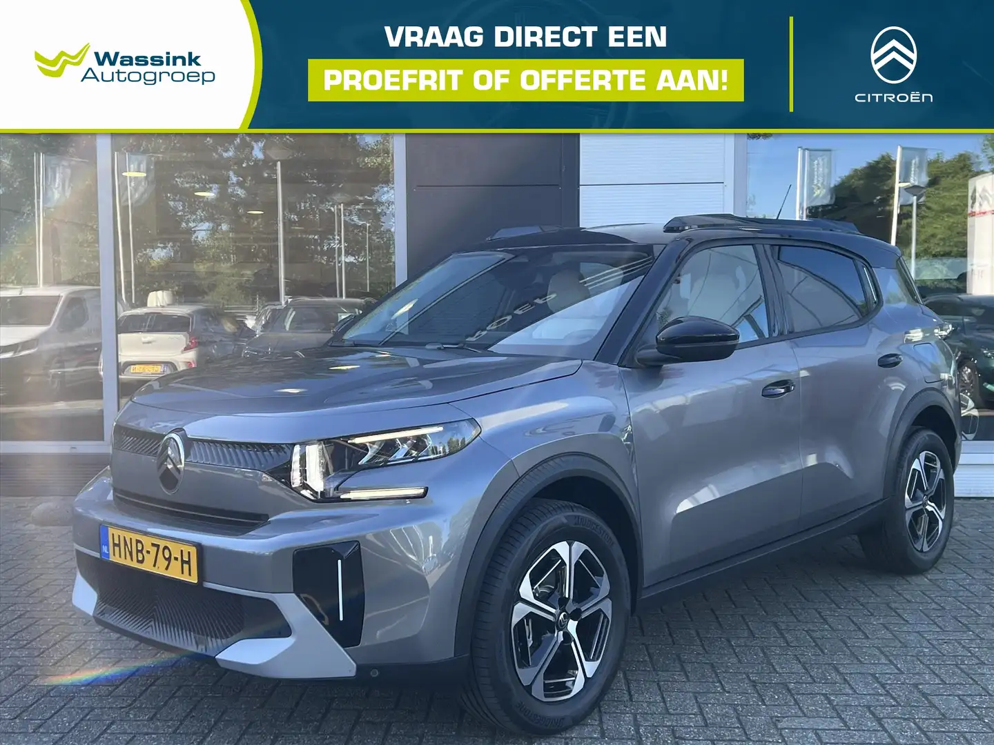 Citroen C3 Aircross New Hybrid 145pk e-DCS Max | Navigatie | Camera | Grijs - 1