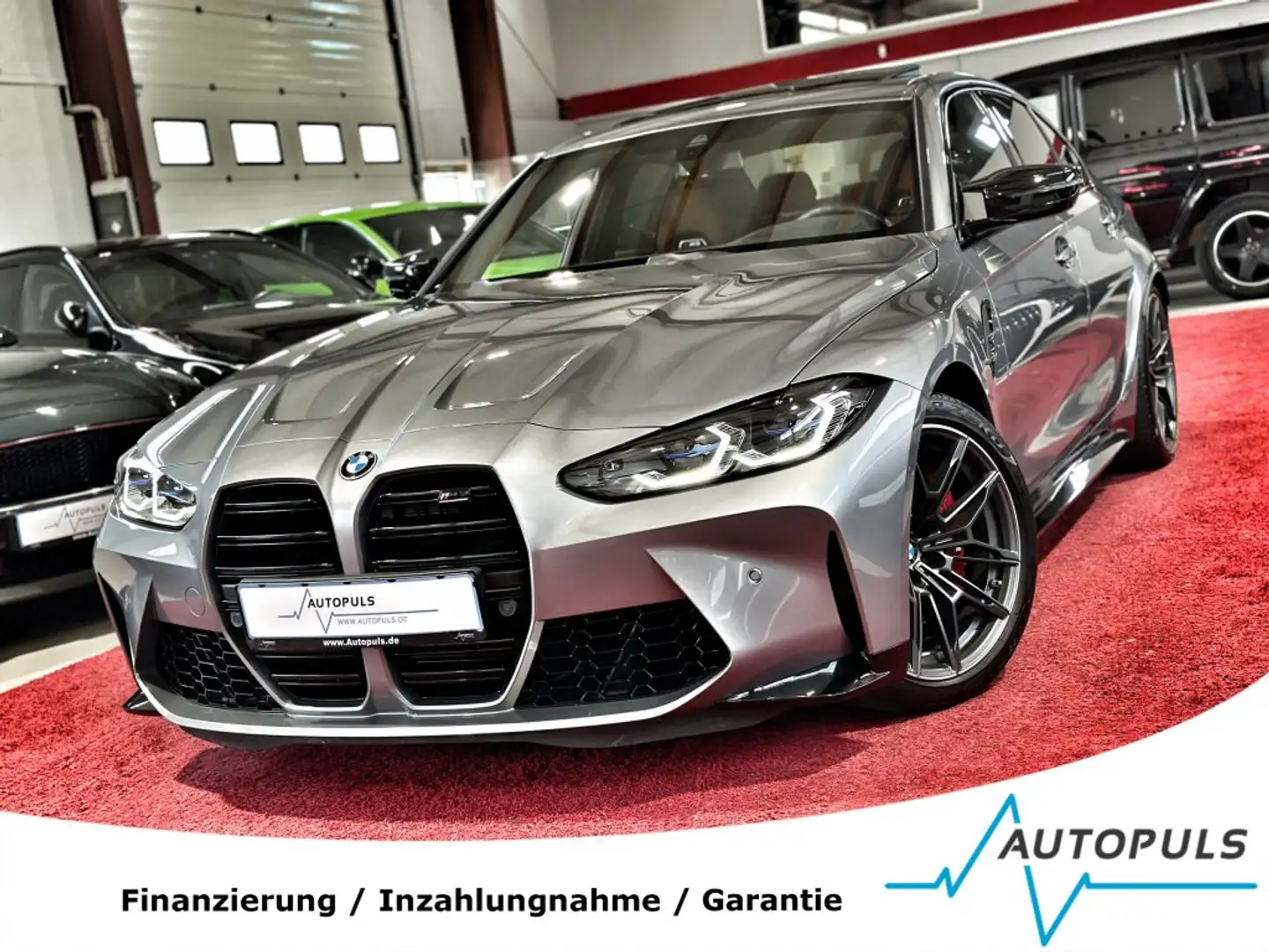 BMW M3 Competition*PANO*H K*HUD*SHADOW-LINE*R-KAMERA Grigio - 1