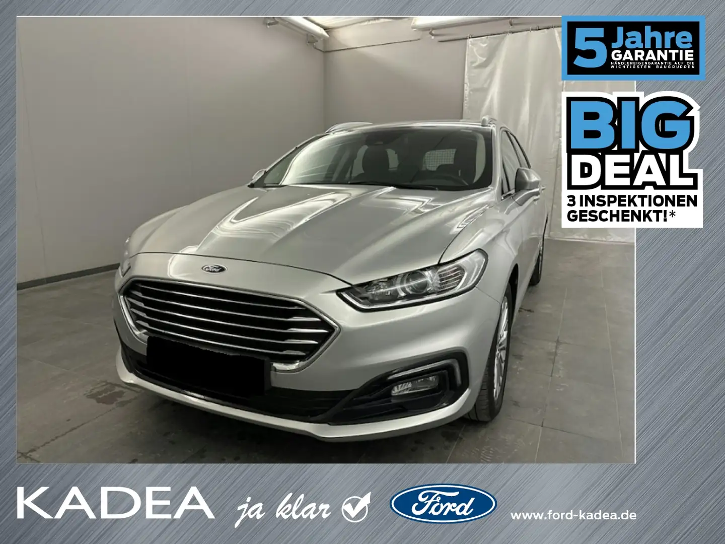 Ford Mondeo Turnier 2.0 EcoBlue Titanium AHK*NAV*TEMPO Zilver - 1
