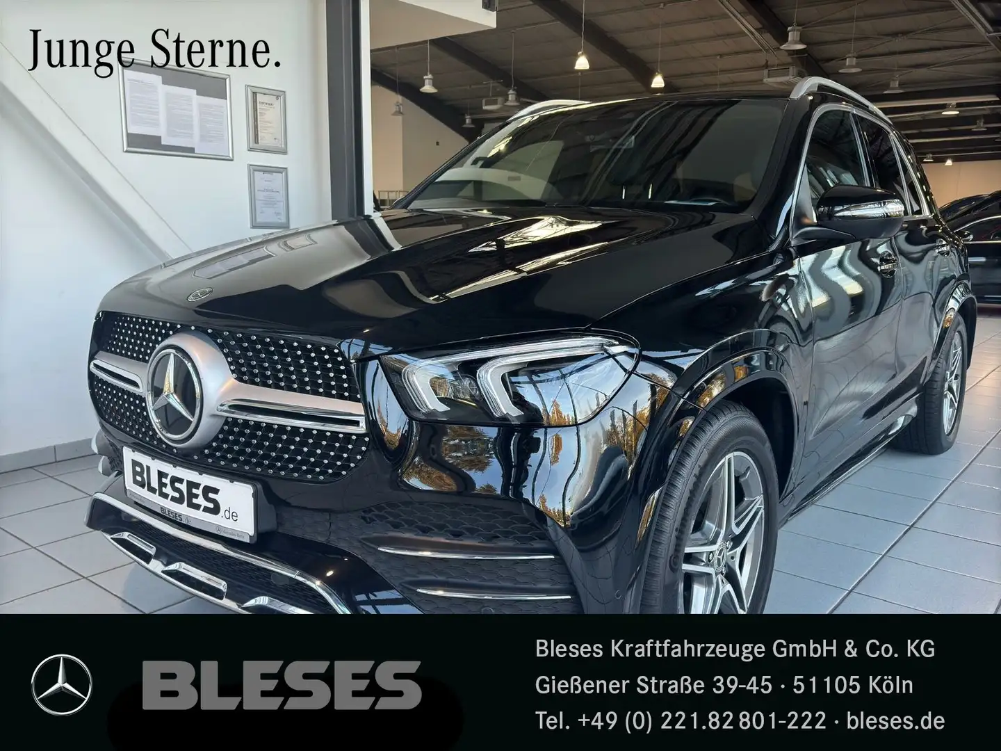 Mercedes-Benz GLE 300 GLE 300 d 4MATIC AMG Line+AHK+360°+MULTI+ASS Navi Schwarz - 1