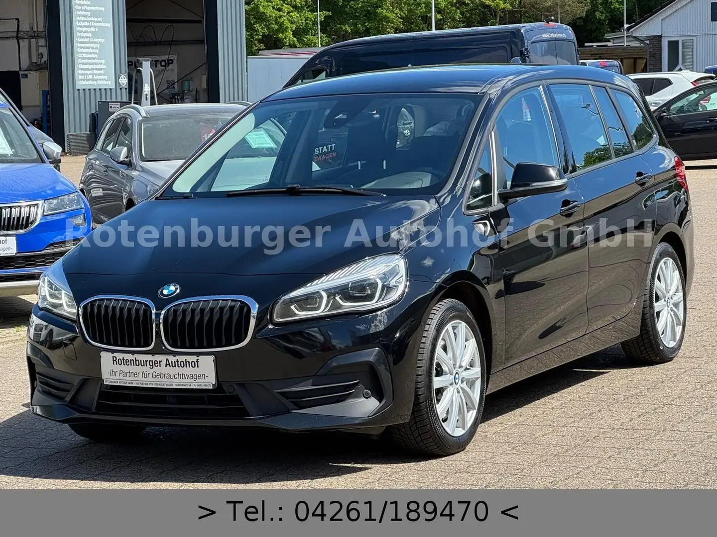 BMW 218 218D*GRAN*TOURER*ADVANTAGE*1.HAND*NAVI*LED*AHK* Noir - 2