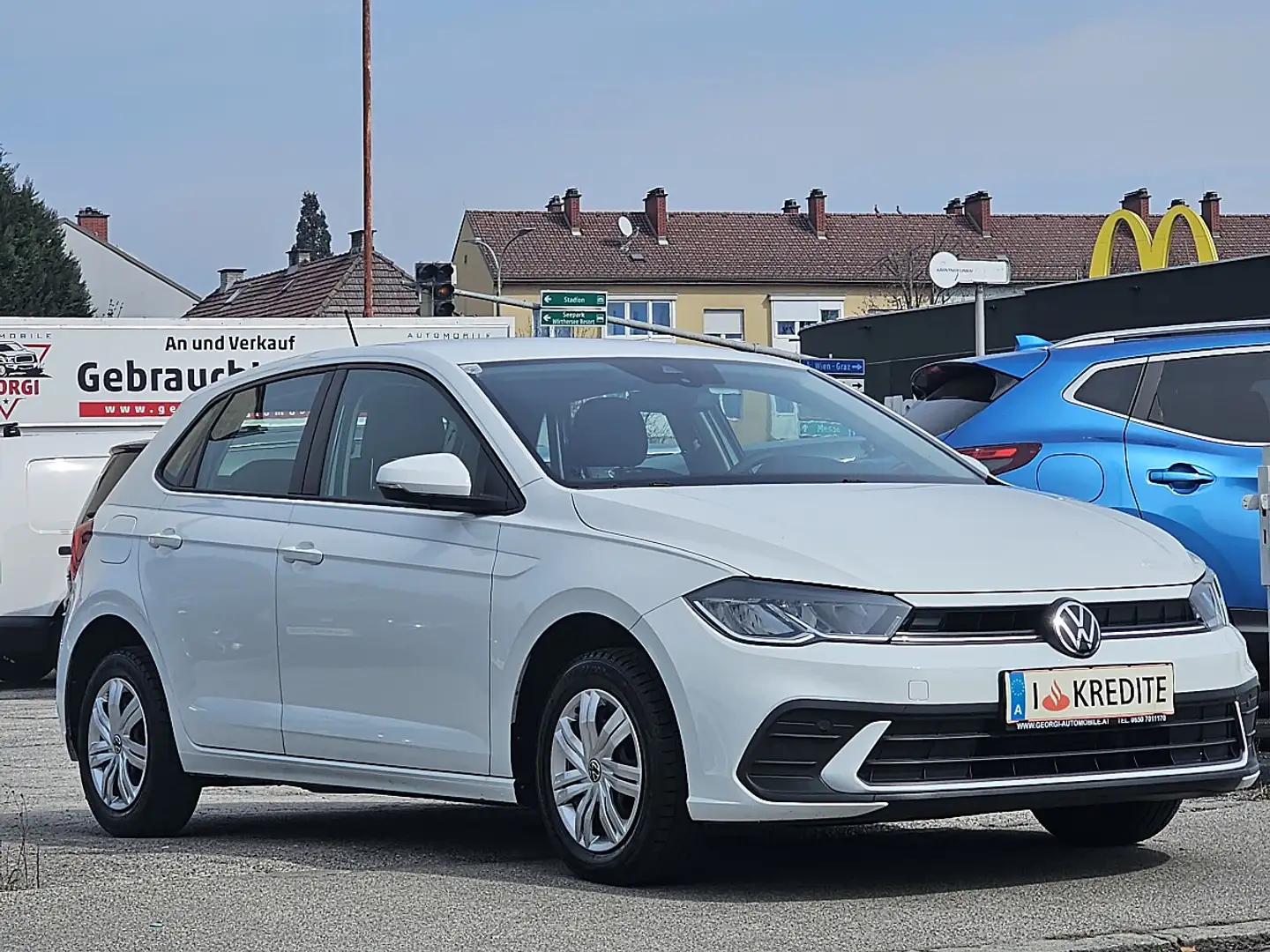 Volkswagen Polo 1,0 Limousine 1-Hand Nur 63000 KM! Pickerl+Serv... Weiß - 1