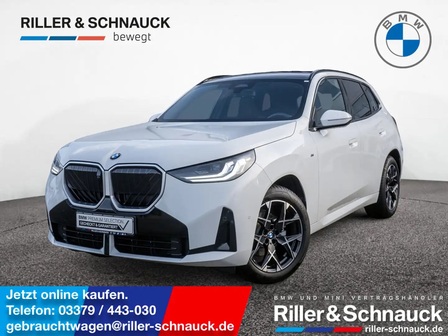 BMW X3 xDrive 20d M-Sport AHK ACC LED PANO 360° Weiß - 1