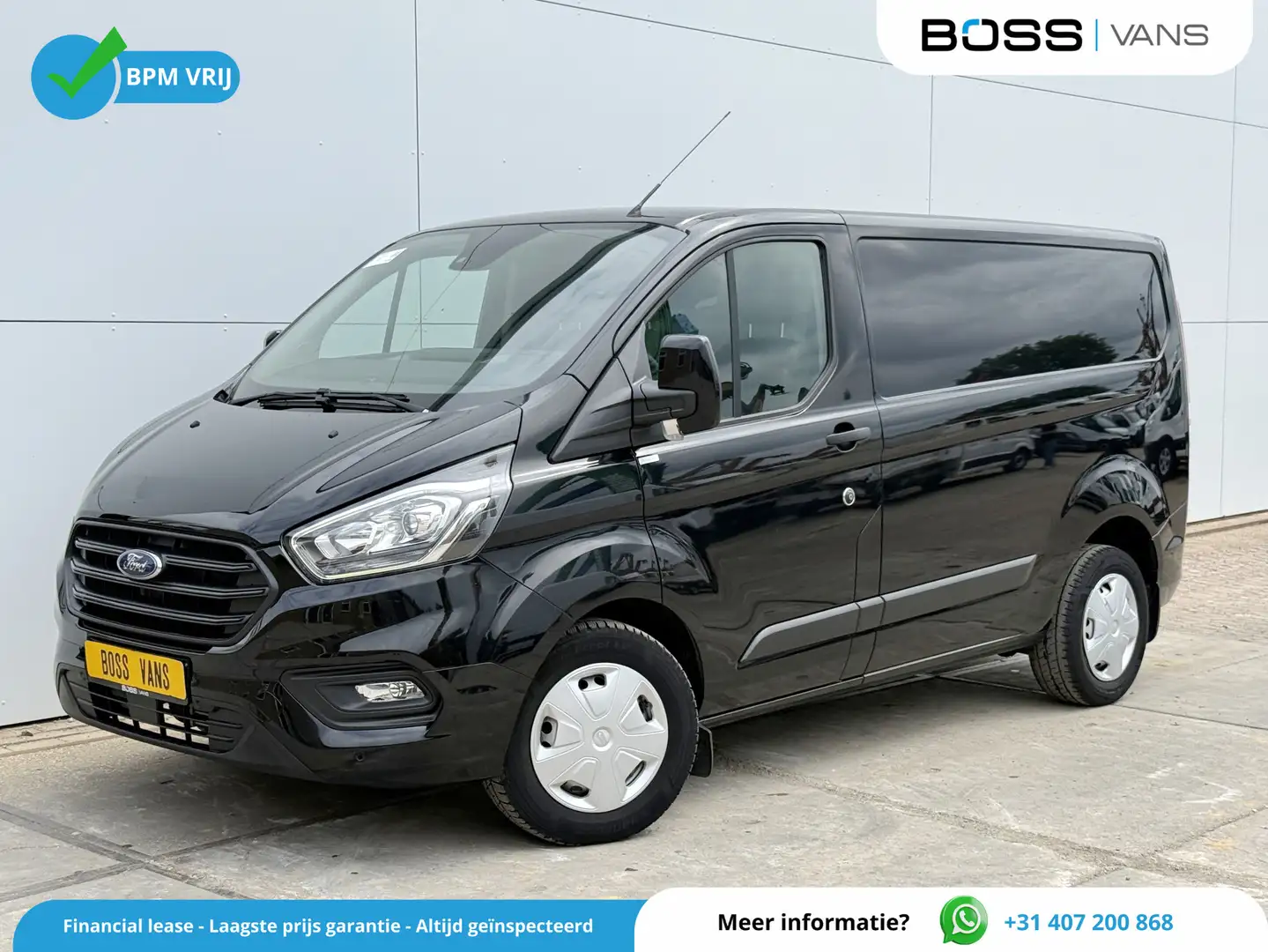 Ford Transit Custom 280 2.0 TDCi 130PK L1H1 Automaat LED Airco Cruise Zwart - 1