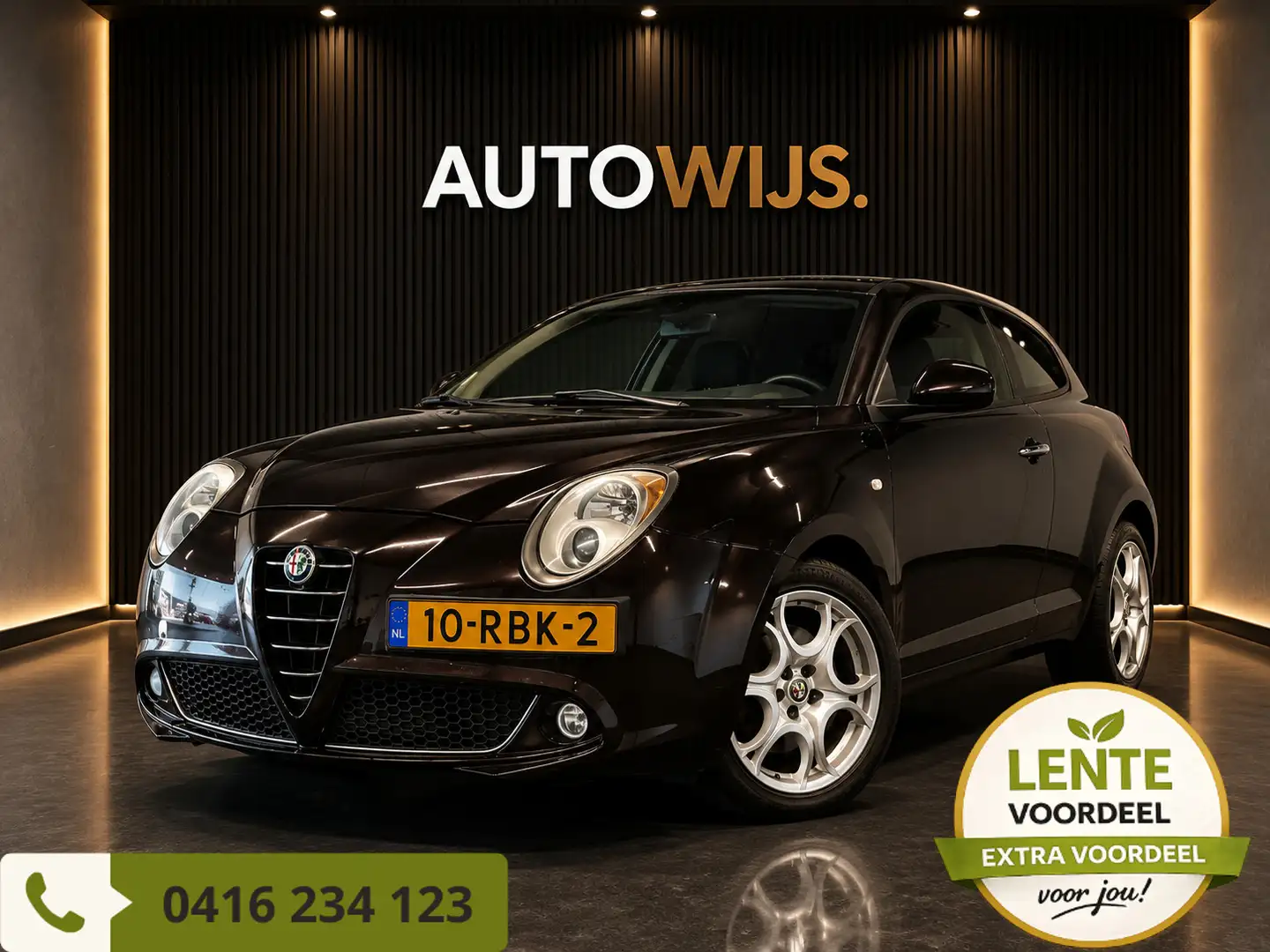 Alfa Romeo MiTo 1.3 JTDm ECO Essential|NL AUTO|LM-VELG|LEDER|GOED Schwarz - 1