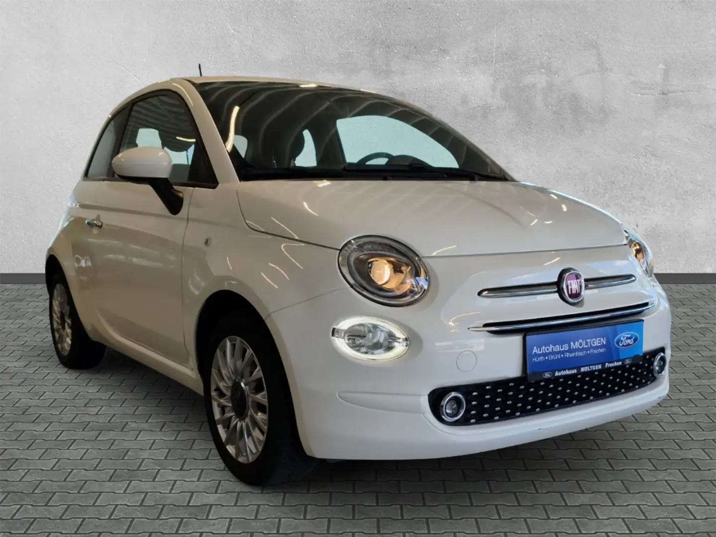 Fiat 500 Lounge 1.0 Mild Hybrid EU6d *Navi*Tempomat*PDC* Wit - 2