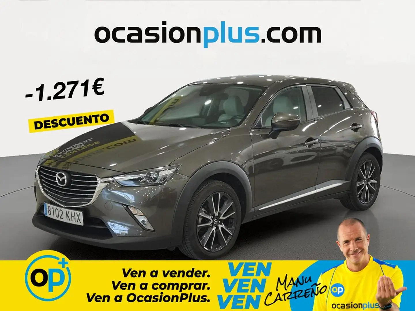 Mazda CX-3 2.0 Luxury 2WD 120 Gris - 1