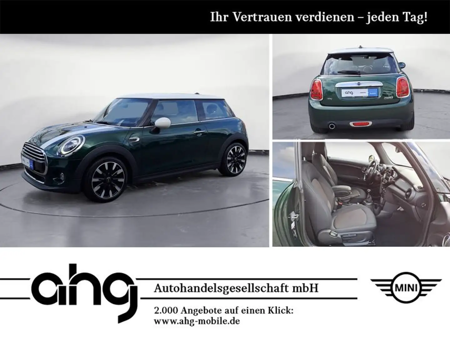 MINI Cooper Klimaaut. PDC Sitzhzg. Vorn RFT ISOFIX Grün - 1
