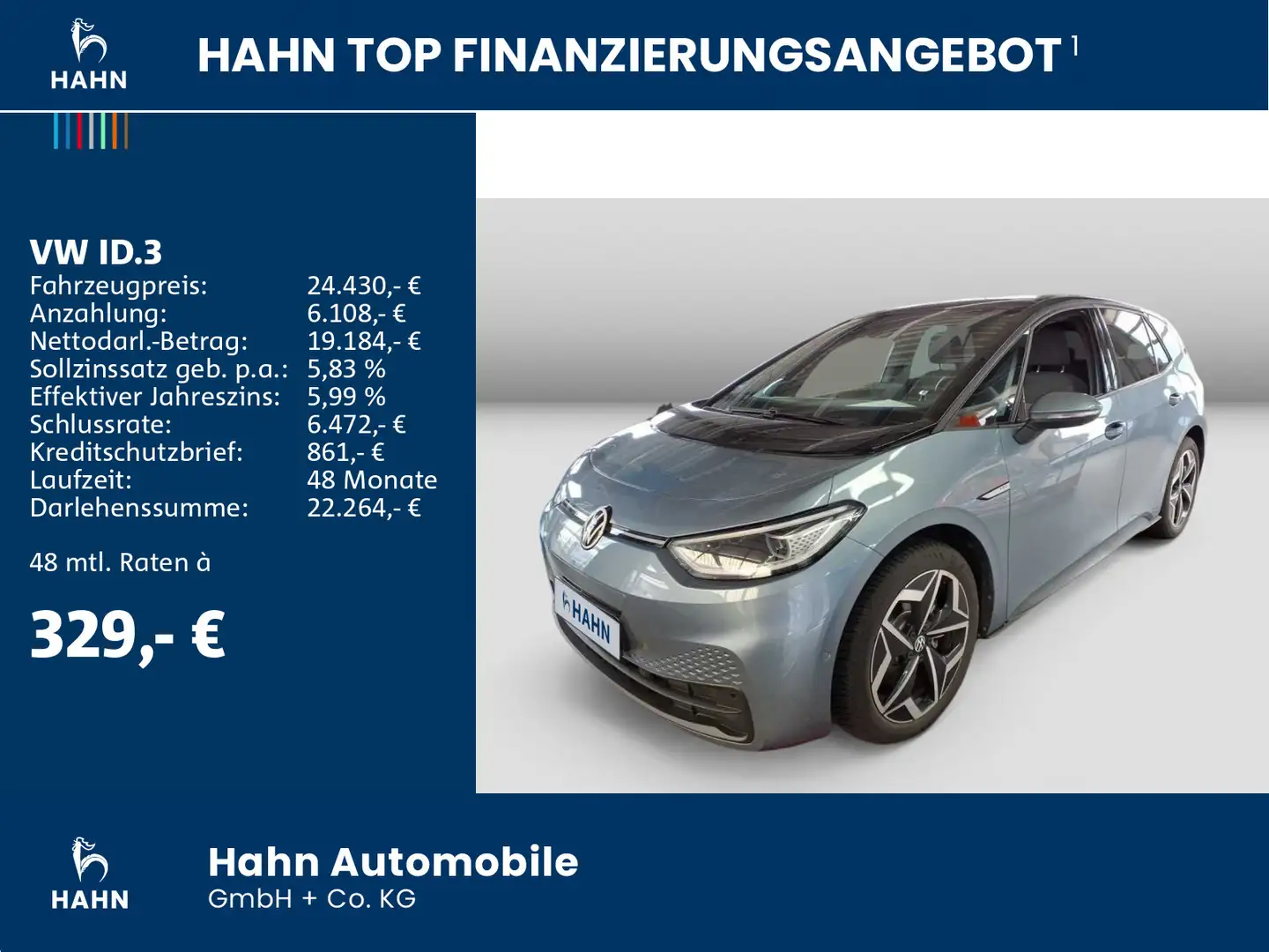 Volkswagen ID.3 Pro Wärmepumpe ACC Keyless Cam Pano IQ.Ligh Blau - 2