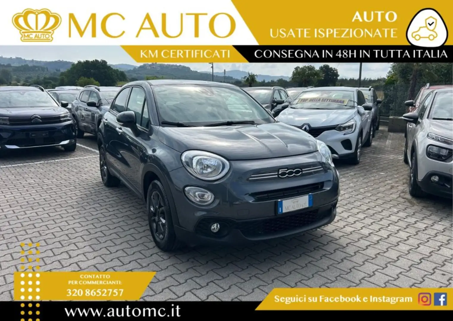 Fiat 500X 1.0 T3 120 CV PROMO CON FINANZIAMENTO Grigio - 1
