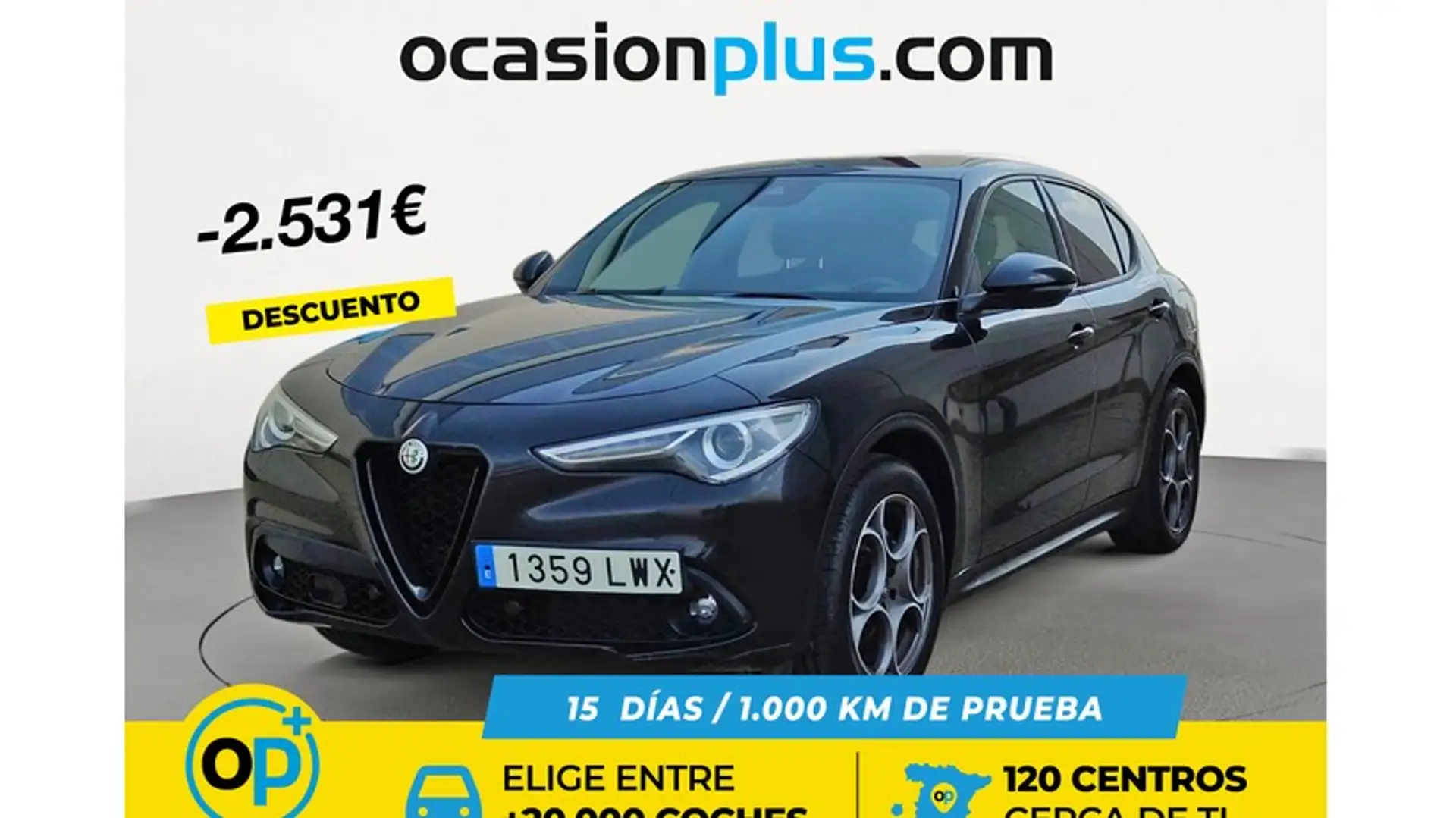 Alfa Romeo Stelvio 2.2 Sprint AWD 190 Aut. Noir - 1