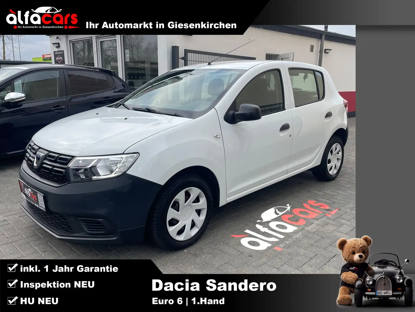Dacia Sandero Access  | 1.Hand | Euro6 | HU NEU Blanc - 1