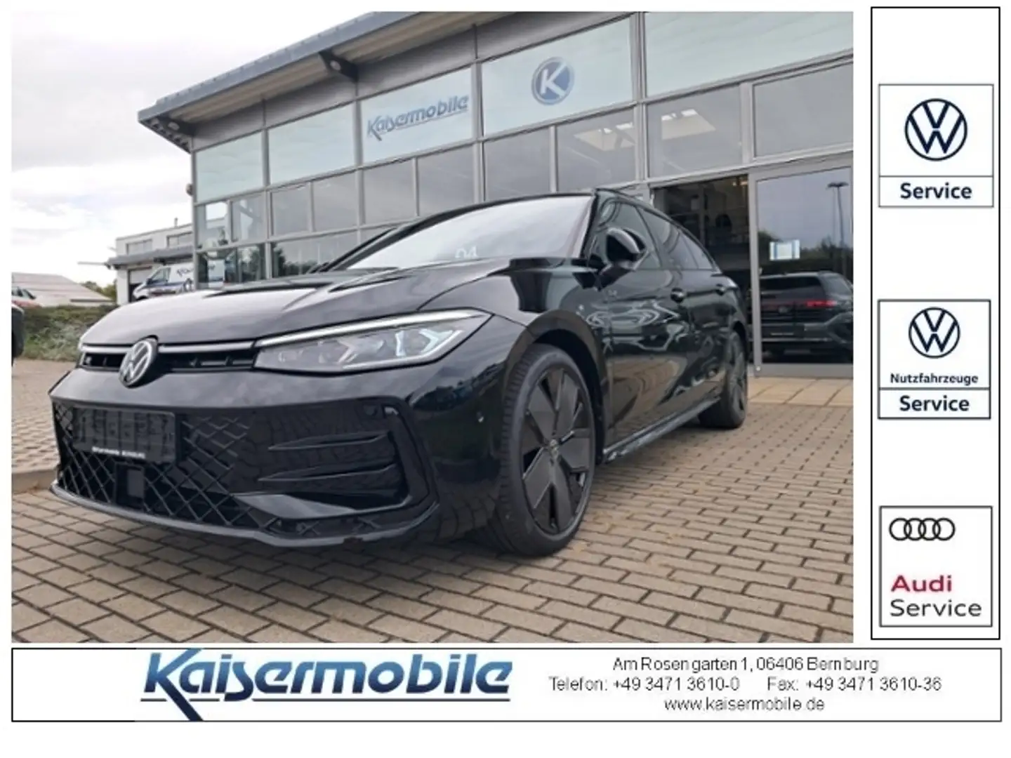 Volkswagen Passat 1.5 eTSI R-LINE+MATRIX+NAVI+AHZV KLIMA LED ALU Schwarz - 1