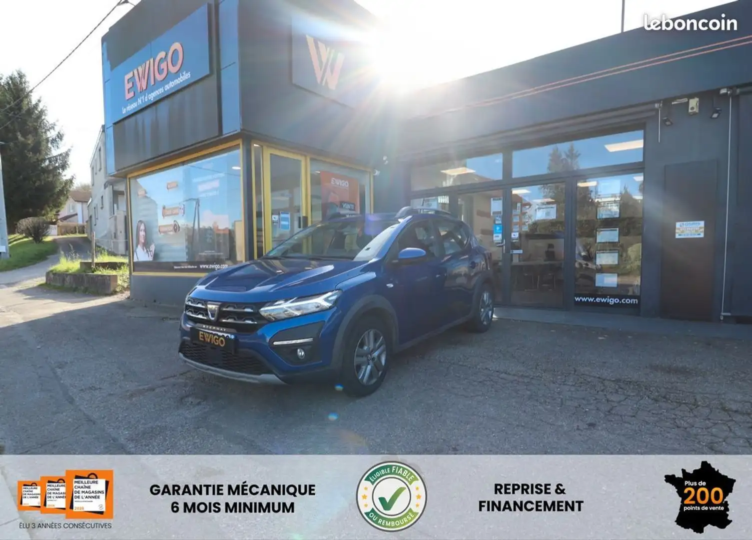 Dacia Sandero stepway 1.0 eco-g gpl 100 ch Bleu - 1