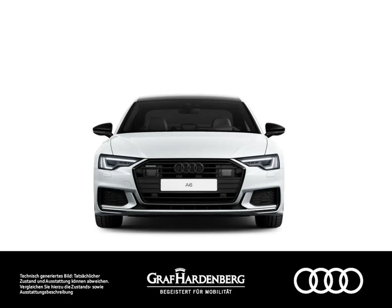 Audi A6 Lim. 45 TFSI quattro S line LED Navi HuD ACC Bianco - 2