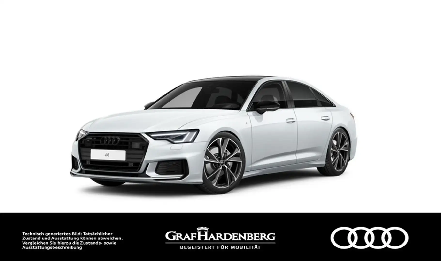 Audi A6 Lim. 45 TFSI quattro S line LED Navi HuD ACC Bianco - 1