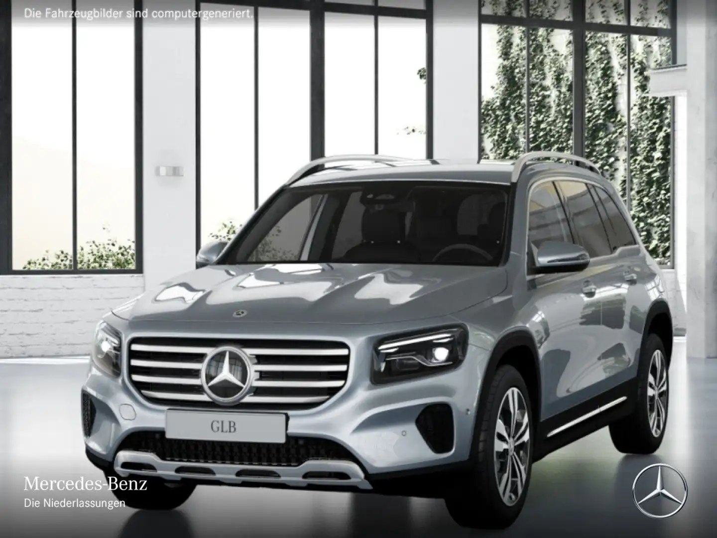 Mercedes-Benz GLB 200 d PROGRESSIVE+AHK+MULTIBEAM+KAMERA+TOTW+8G Silber - 2