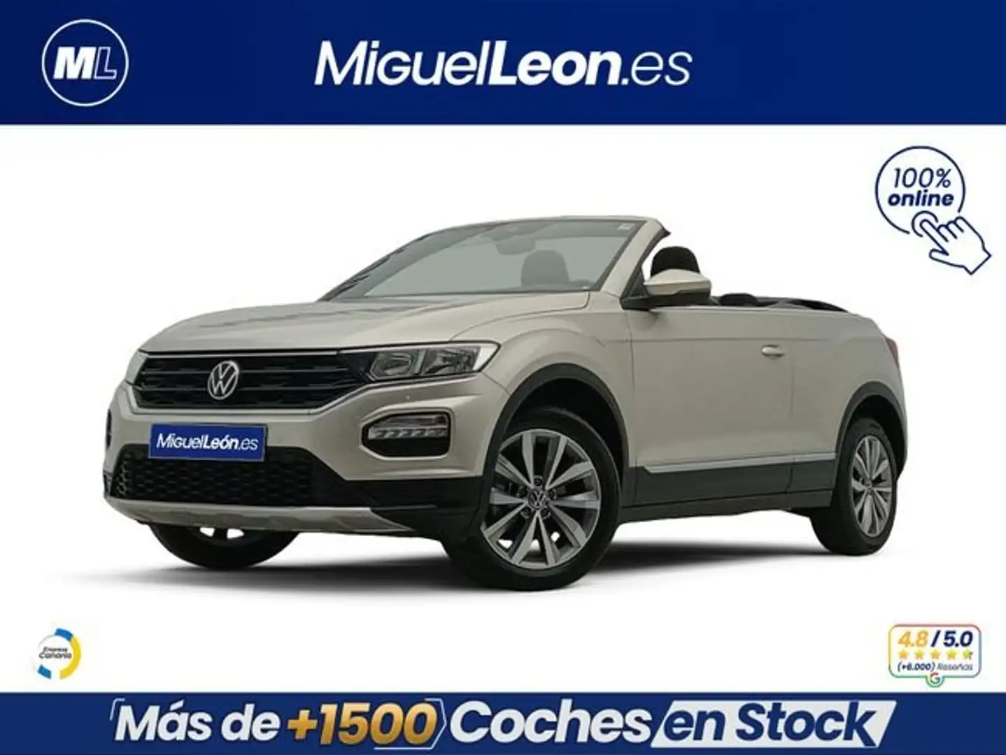 Volkswagen T-Roc Cabrio 1.0 TSI 85kW (115cv) Manual 6 vel Beige - 1