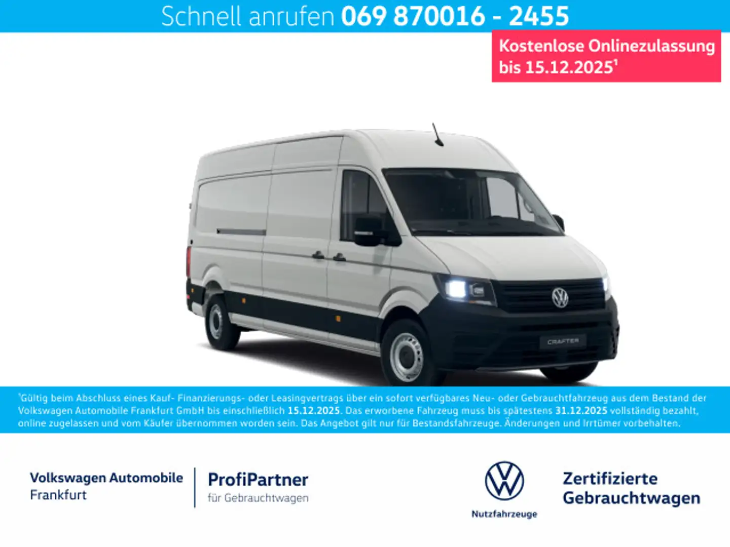 Volkswagen Crafter 35 Kasten HD 2.0 TDI Klima DAB+ Weiß - 1