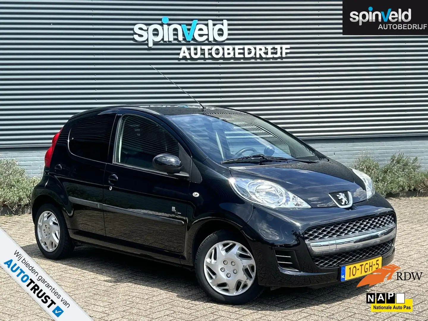 Peugeot 107 1.0-12V Black & Silver BJ’12 NAP NL Dealer onderh Noir - 1