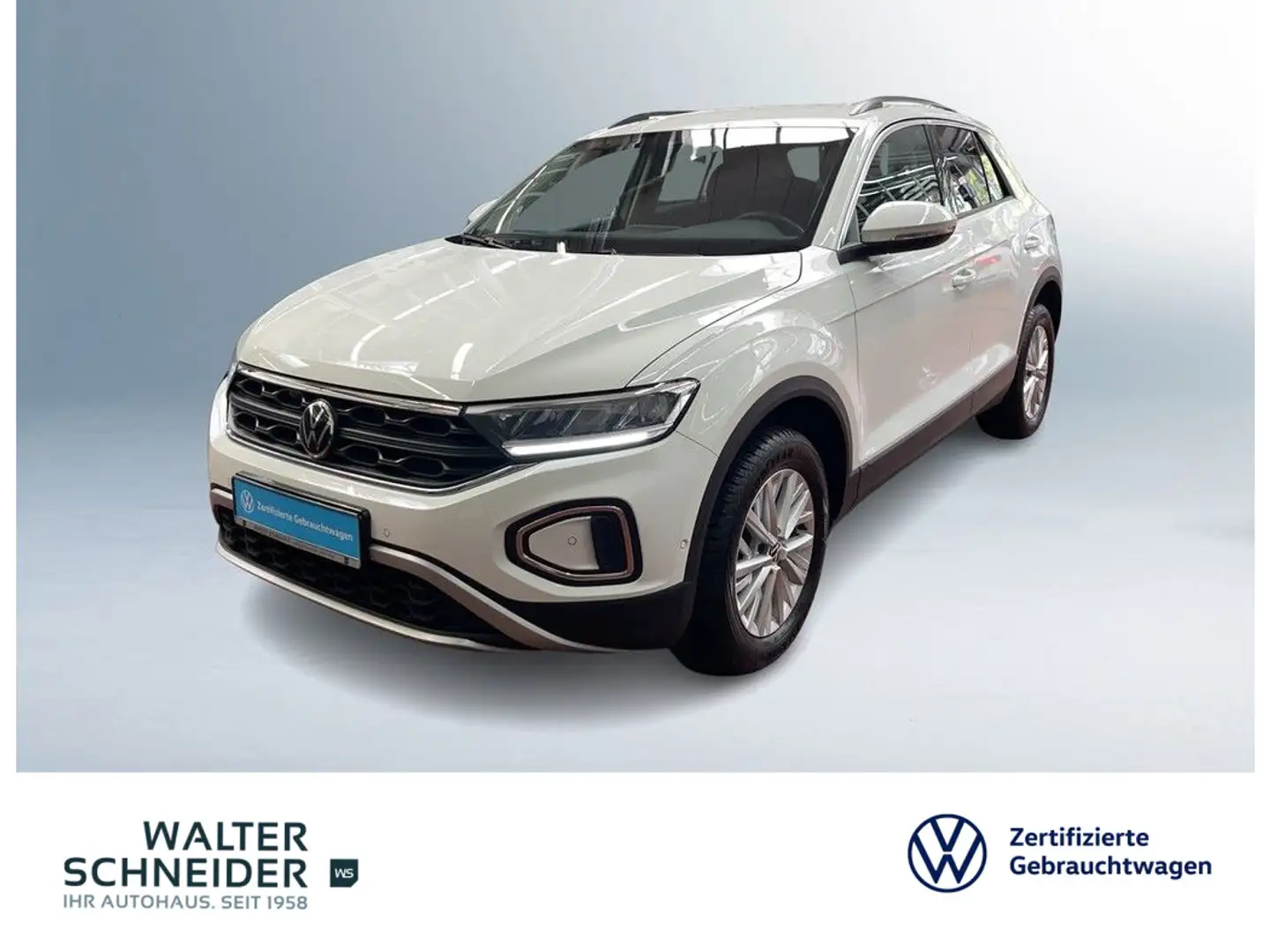 Volkswagen T-Roc 1.0 TSI Life Navi LED SHZ PDC DAB+ Weiß - 1