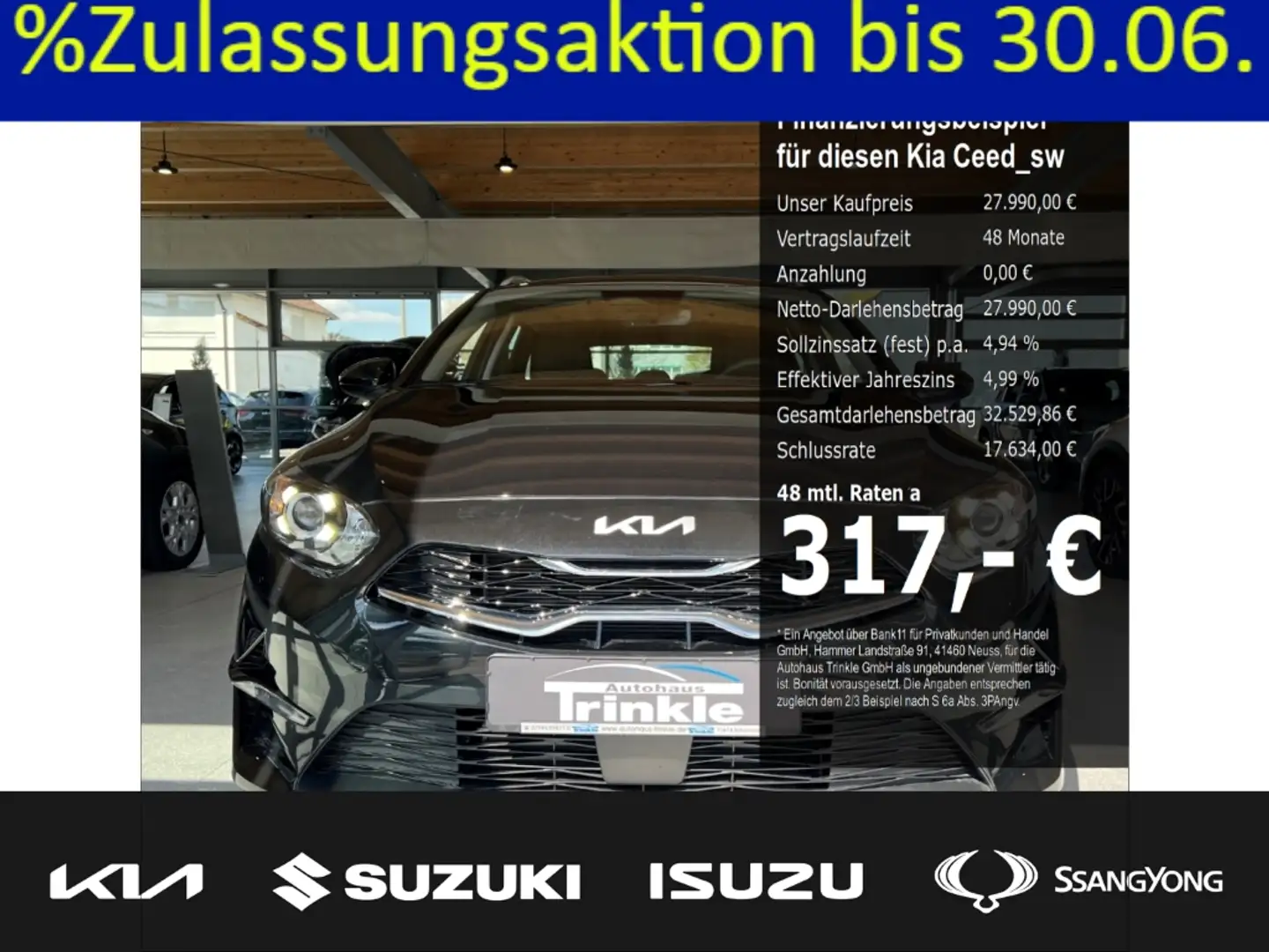 Kia Ceed SW / cee'd SW 140 PS DCT VISION KOMFORT Cockpit Apple CarPlay An Nero - 1