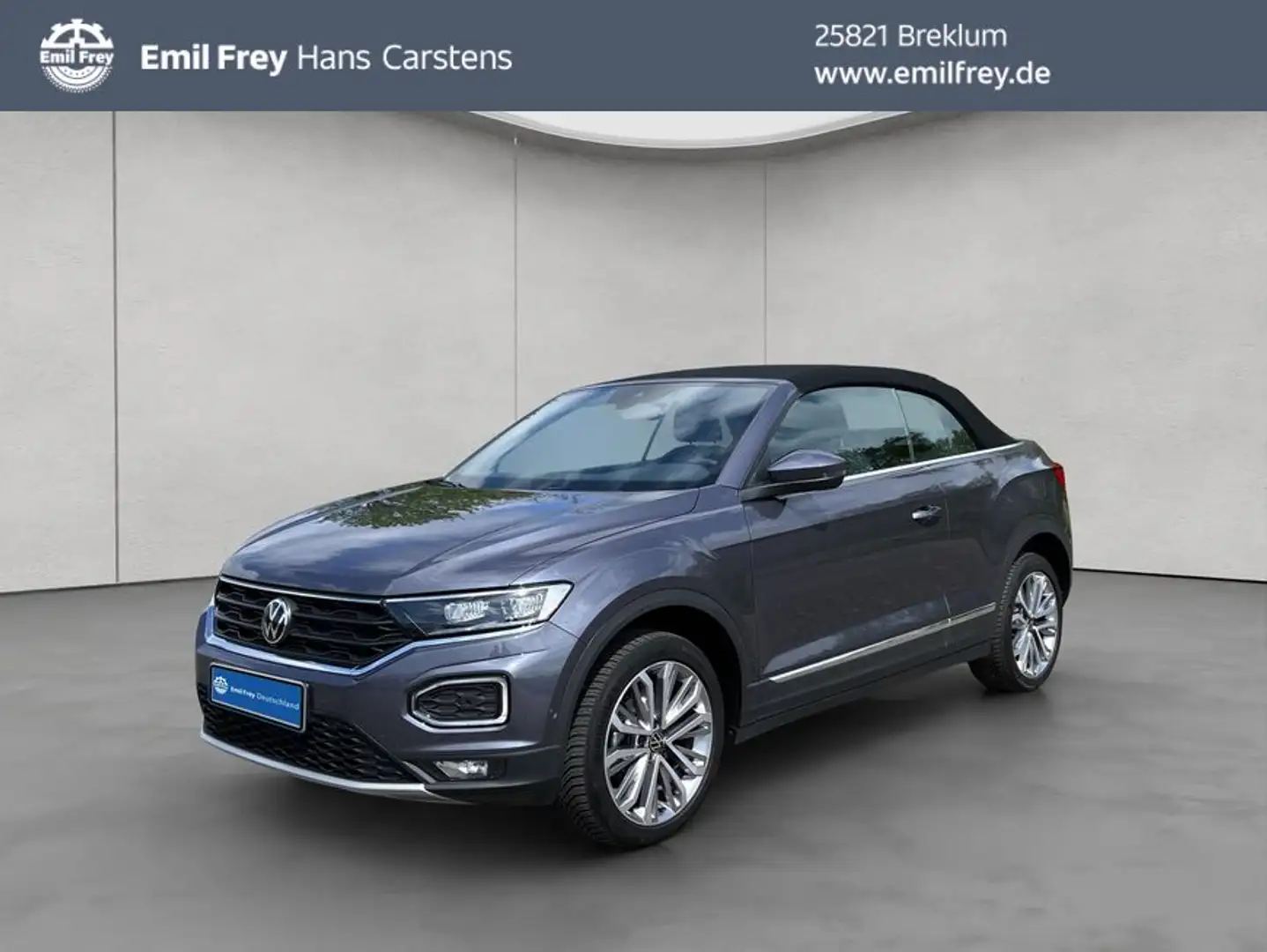 Volkswagen T-Roc Cabriolet 1.5 TSI Style DSG Navi Rückfahrkam Grau - 1