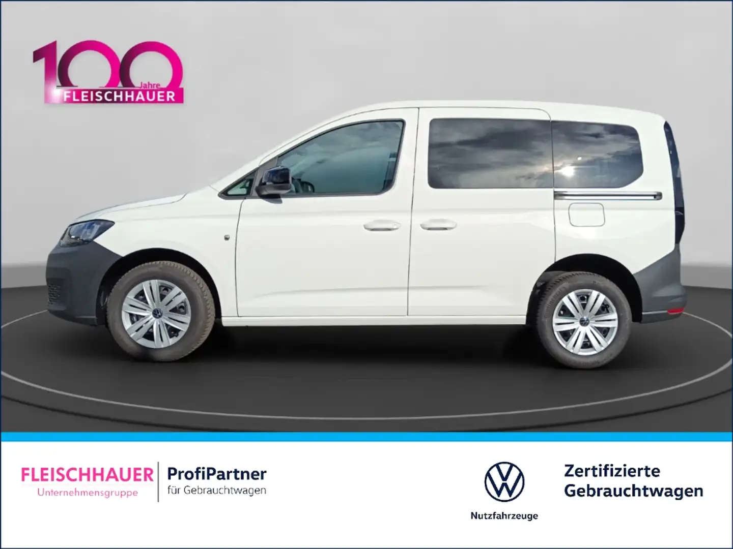 Volkswagen Caddy 2.0 TDI+BLUETOOTH+DAB+TEMPOMAT+USB Weiß - 2