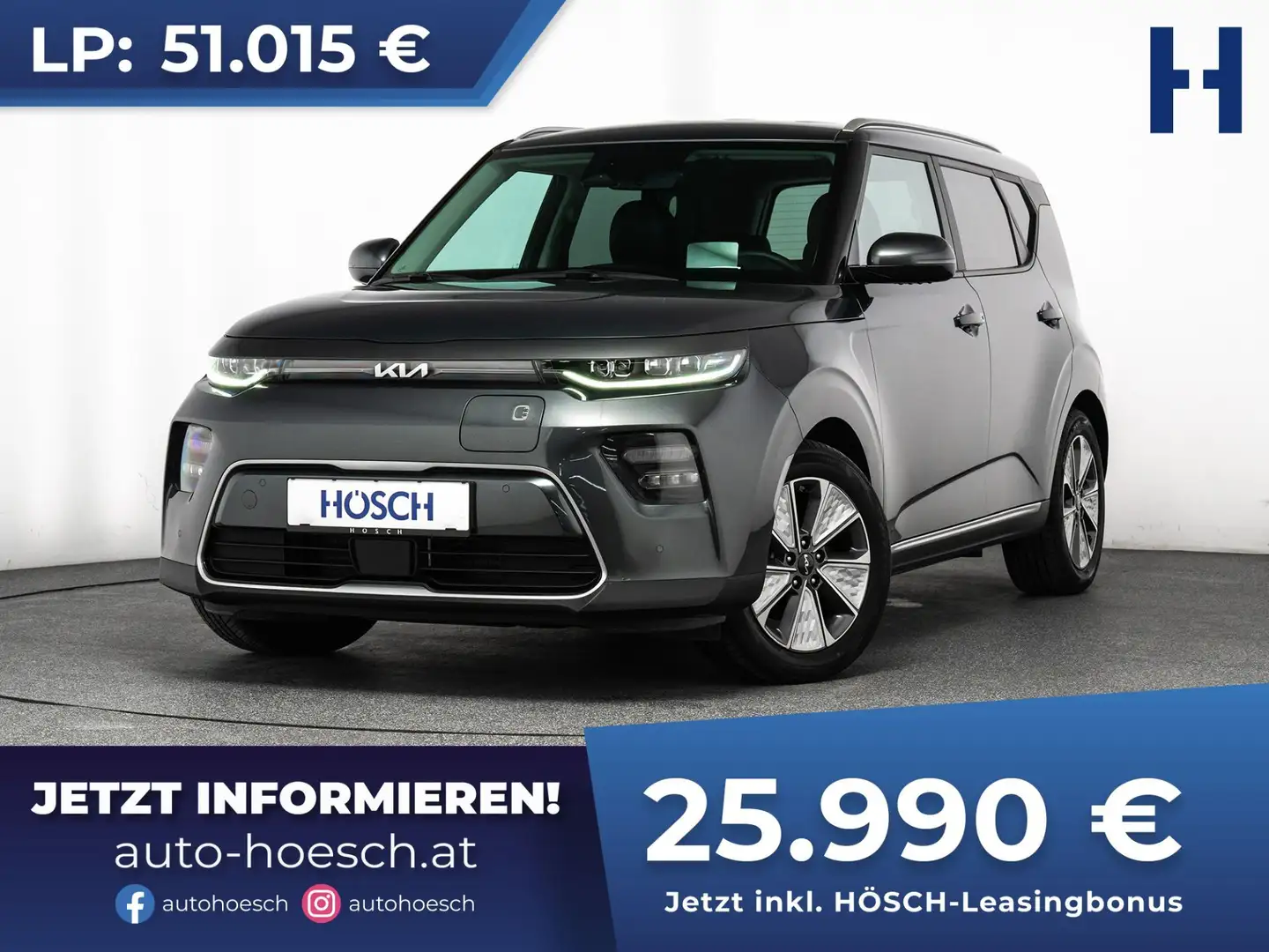 Kia Soul e-Soul 64kWh Inspiration HEAD-UP LEDER WÄRME Grau - 1