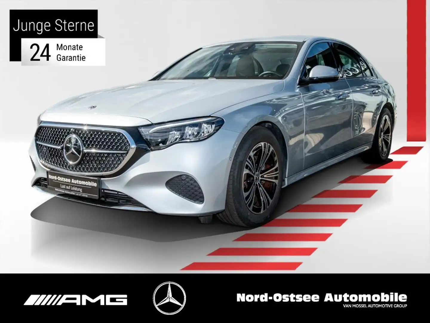 Mercedes-Benz E 220 d 4M AVANTGARDE ADV. DISTR STHZG KEYLESS Plateado - 1