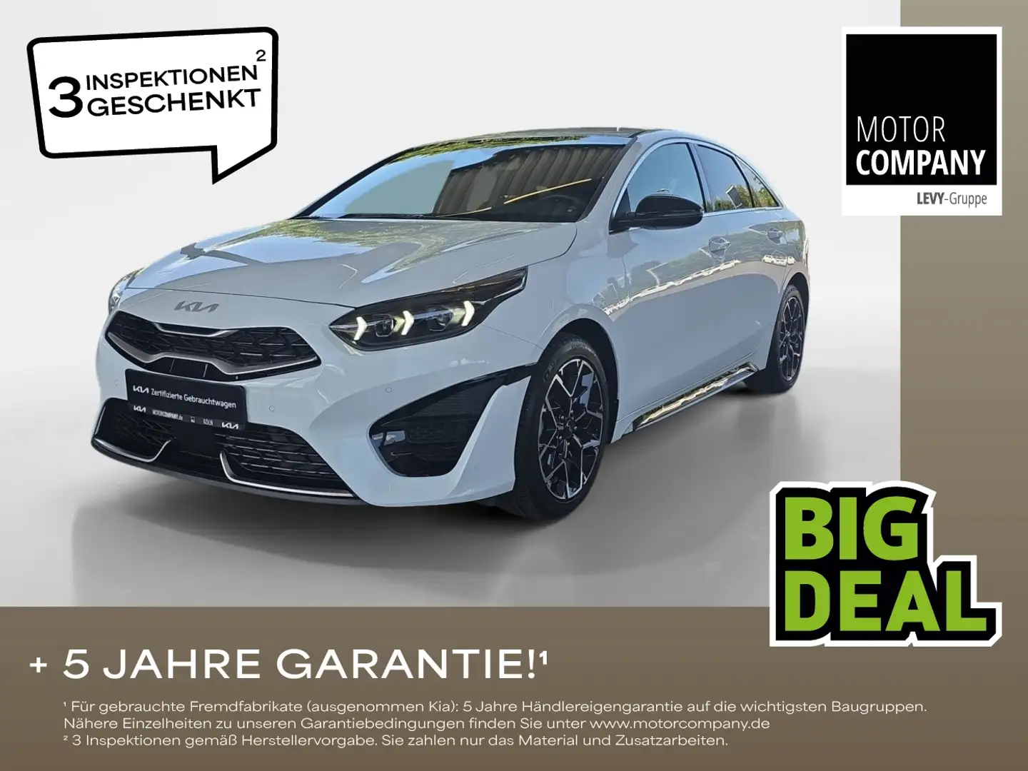 Kia ProCeed / pro_cee'd ProCeed 1.5 T-GDI GT-Line MY24+Navi+R.Kam+Allwett Weiß - 1