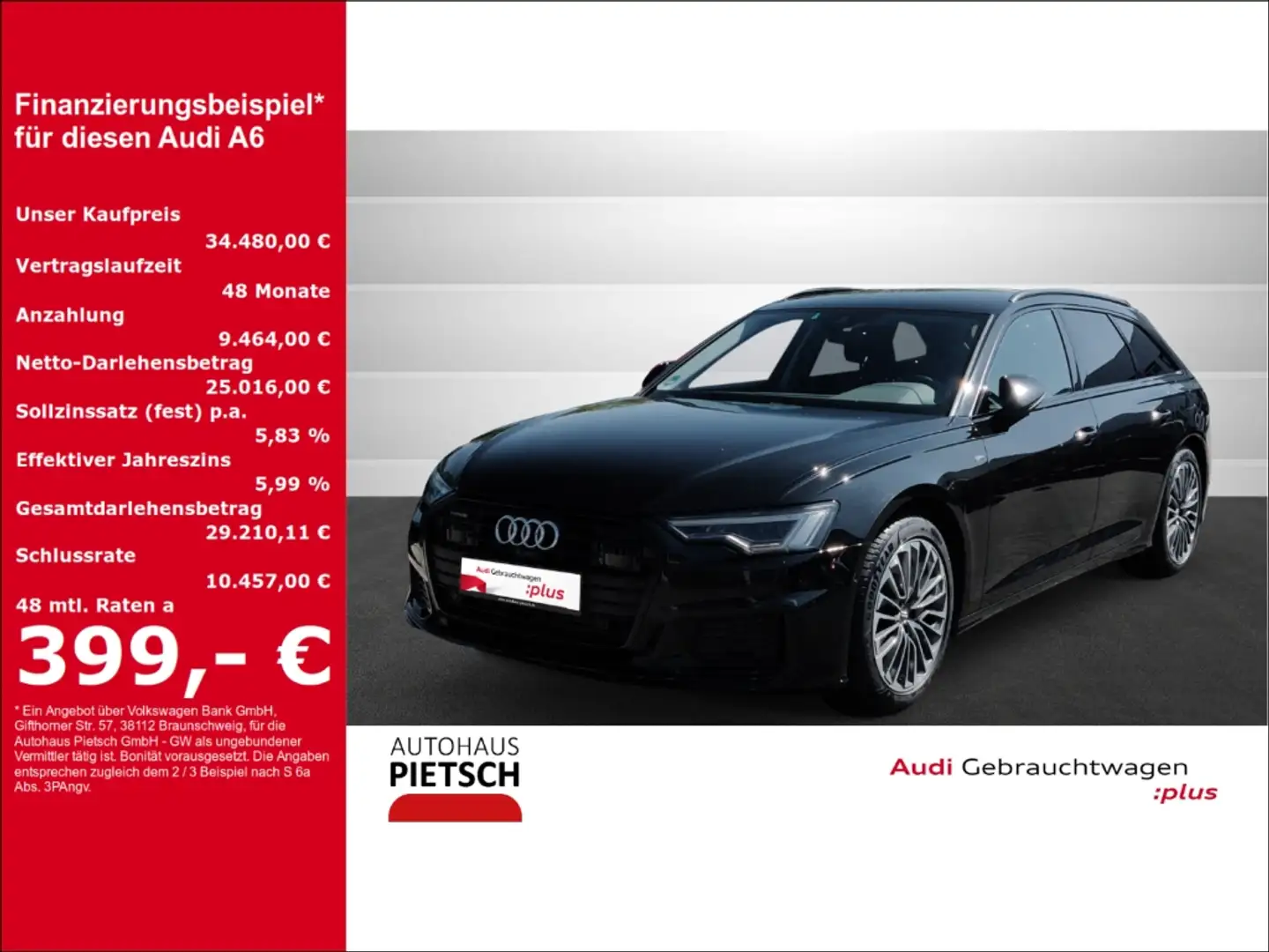 Audi A6 Avant 55 TFSI e S line quattro Matrix 360° Černá - 1
