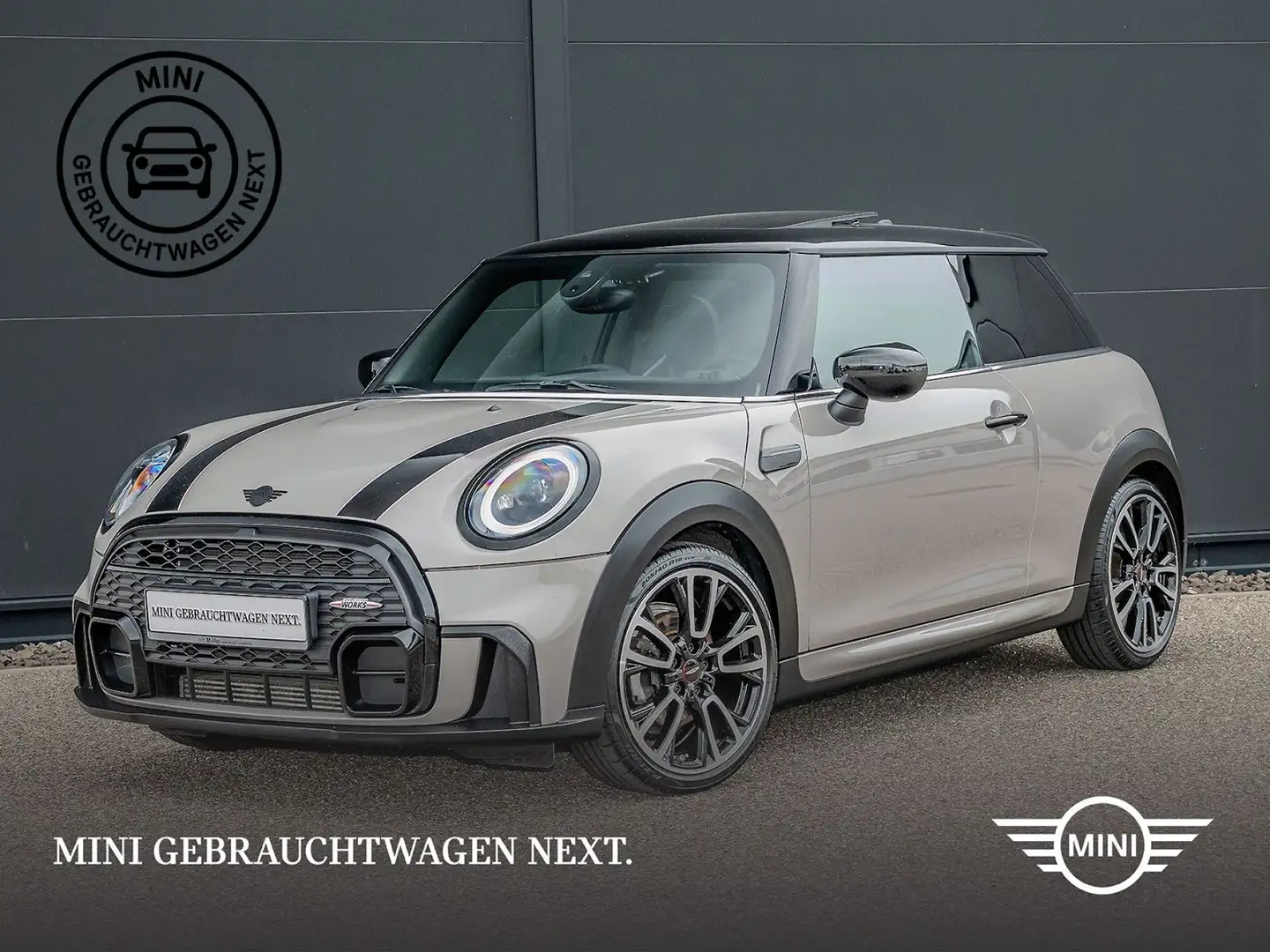 MINI Cooper 3-Tür. Aut. JCW Trim Navi GSD Kamera 1VB Grau - 2