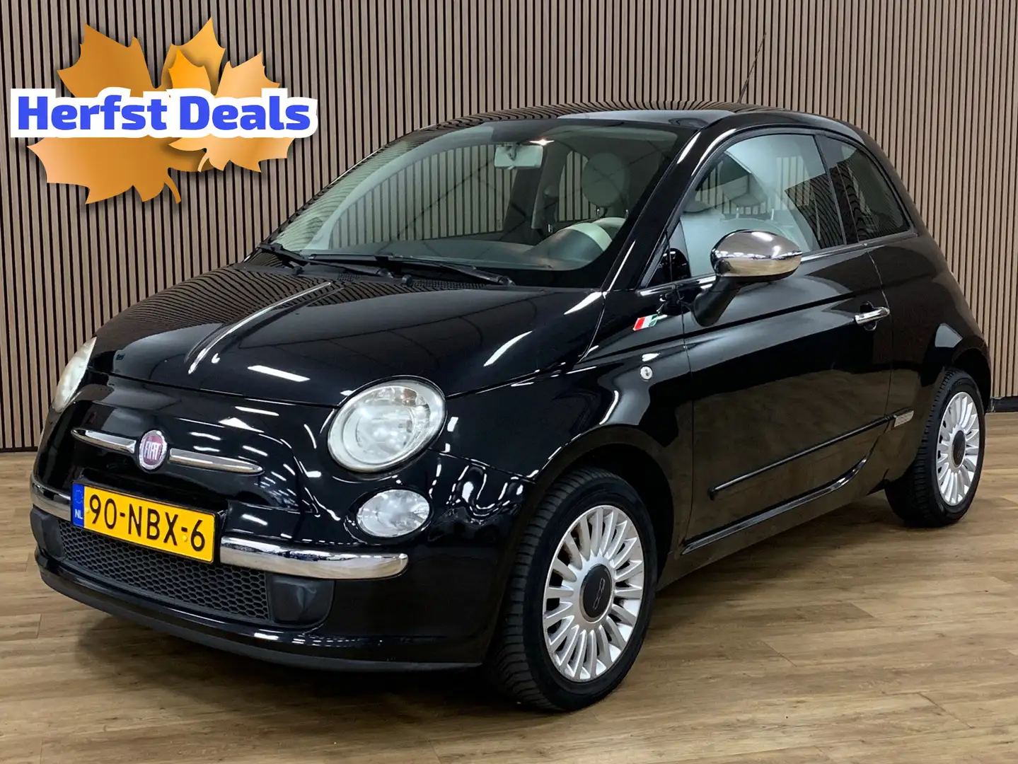 Fiat 500 1.2 Lounge|130000KM|Automaat| Schwarz - 1