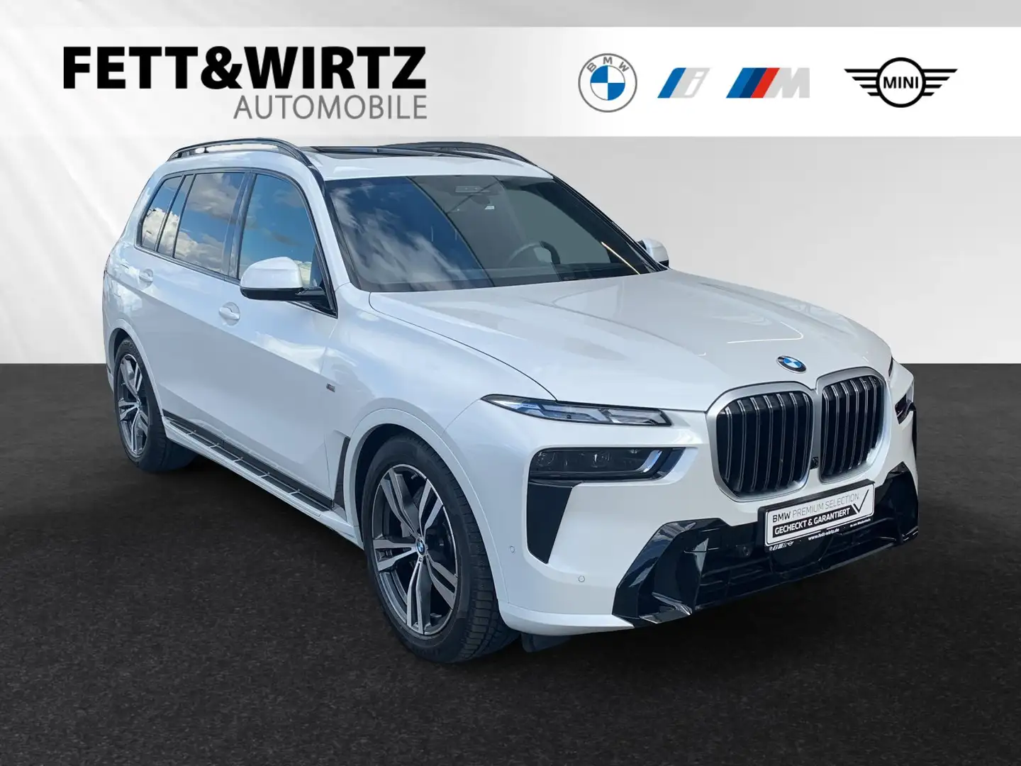 BMW X7 xDrive40i M Sport|AHK|SkyLounge|Autobahnass. Weiß - 1