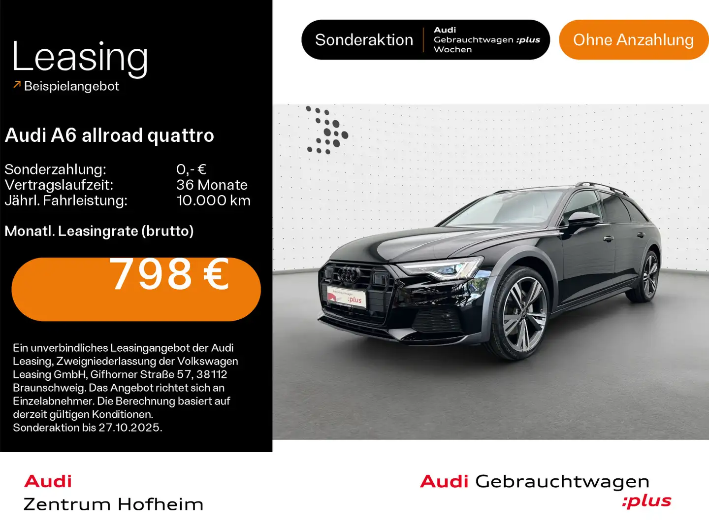 Audi A6 allroad 50 TDI tip*Air*B&O*HUD*Pano*S Schwarz - 1