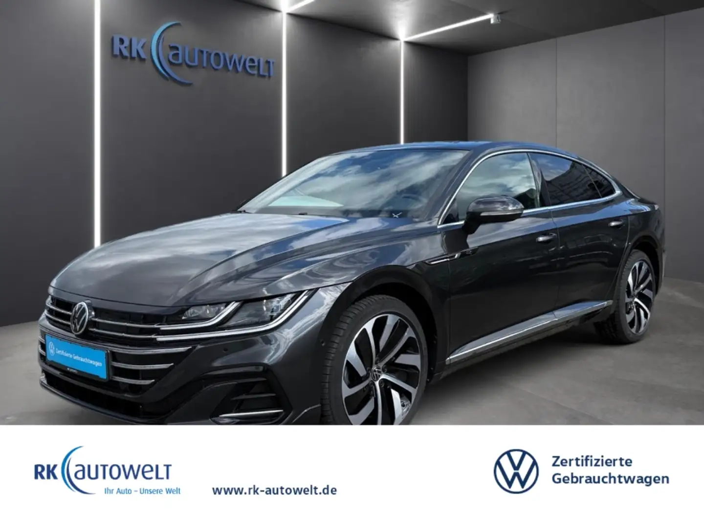Volkswagen Arteon eHybrid 1.4 TSI R-Line El. Panodach Navi Grijs - 1