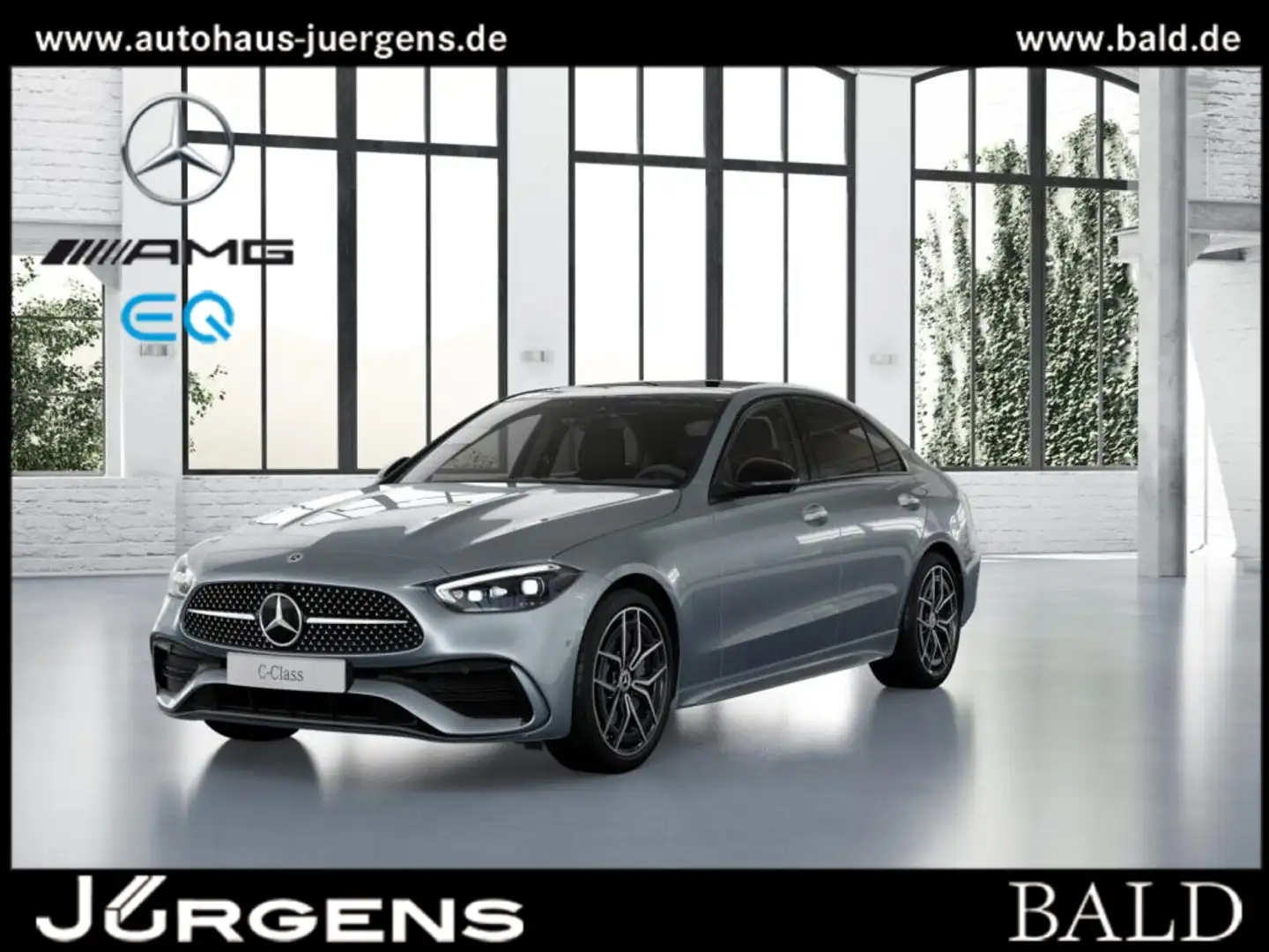 Mercedes-Benz C 300 d AMG-Sport/360/Pano/Burm/Night/HUD/Memo Silber - 1