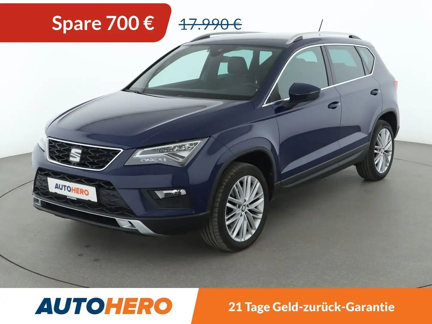 SEAT Ateca 1.4 TSI ACT Xcellence Aut.*NAVI*CAM* Blau - 1