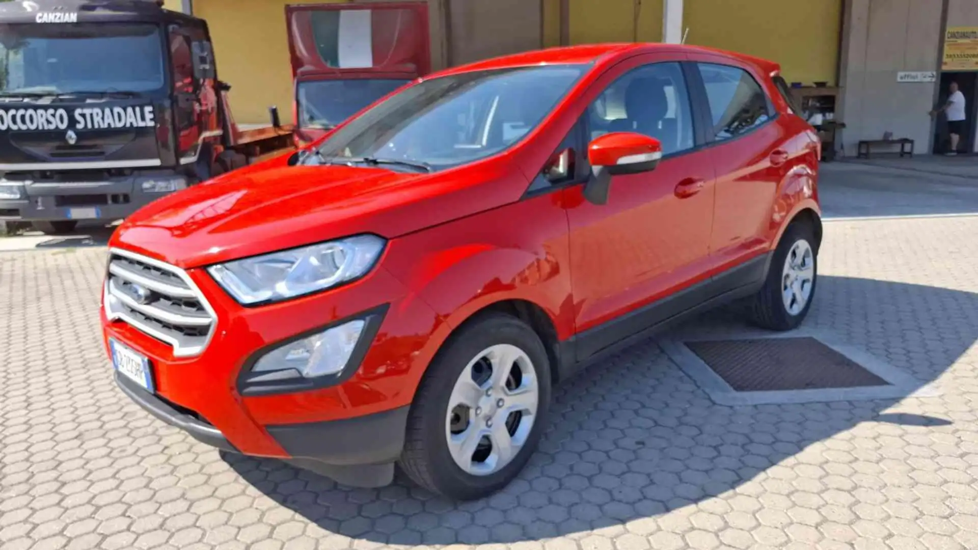 Ford EcoSport 1.5 Ecoblue 95 CV SeS UNICO PROPRIETARIO Rosso - 1