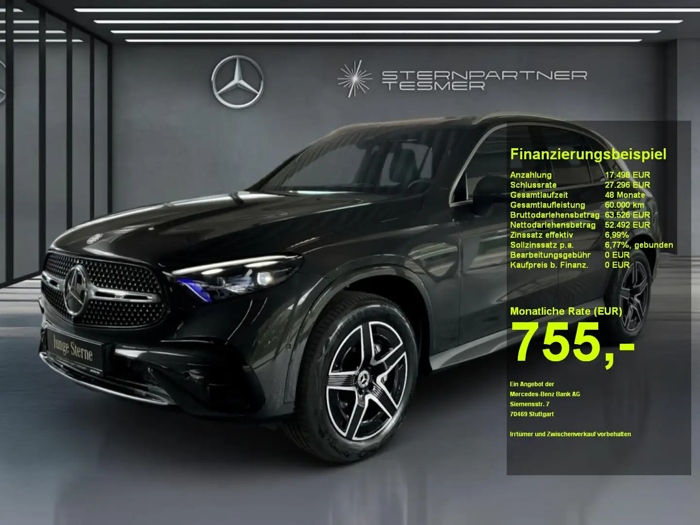 Mercedes-Benz GLC 300 de 4M AMG AHK HUD Panor. 360° Burm. Gris - 1