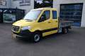 Mercedes-Benz Sprinter 316 CDI Dubbele cabine open laadbak 3500kg trekhaa Geel - thumbnail 1